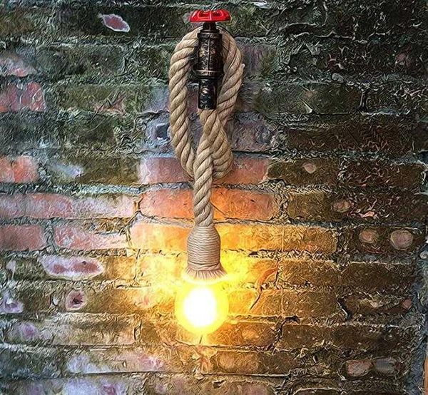 

wall lamp personality retro cafe restaurant barber's gallery clothing store stairway corridor industrial water pipe linen