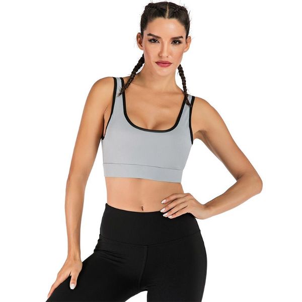 

gym clothing vertvie push up sports vest women yoga for fitness cross strap running solid shirt athletic, White;black