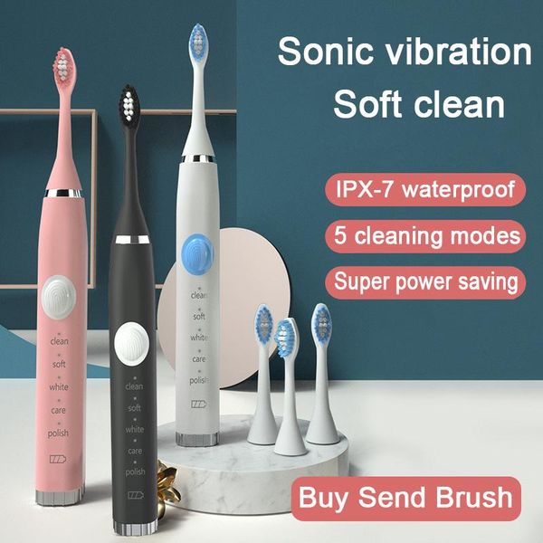 

smart electric toothbrush sonic usb fast rechargeable ultrasonic portable teethbru