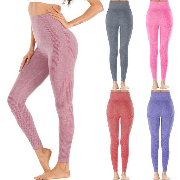 

yoga outfits ly women high waist leggings pants quick drying seamless for sports fitness bfe88, White;red