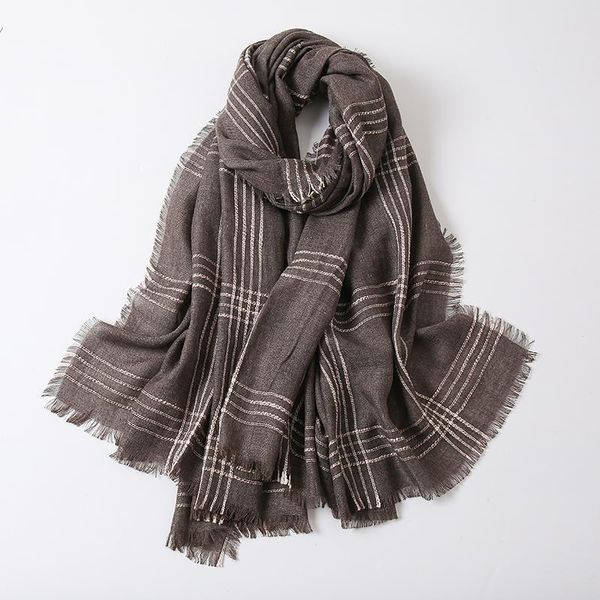 

scarves 2021 latest plaid women men arab cotton scarf hijab tassel shawl wrap women's bandana men's scarfs, Blue;gray