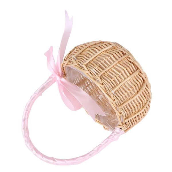 

storage baskets 1pc hand-woven flower basket arrangement sundries (khaki)