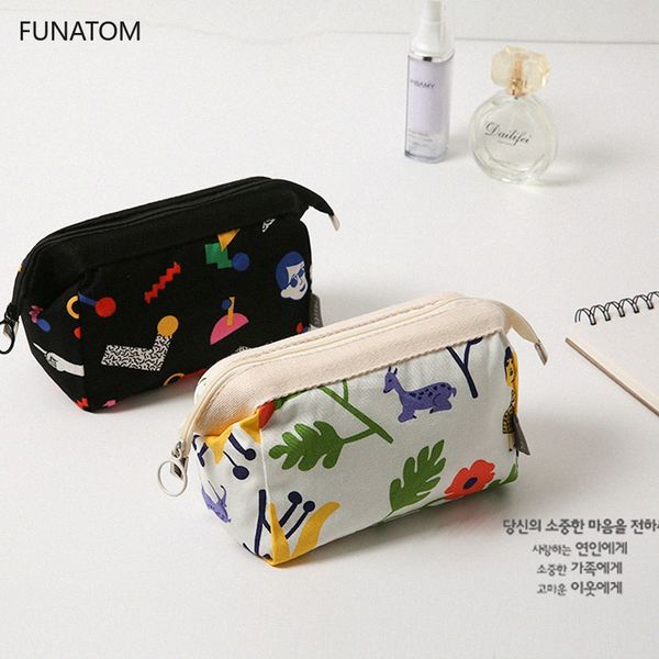 

new women deer travel cosmetic bag makeup bag handbag female zipper purse small cosmetics make up bags travel beauty organizer s7ez#