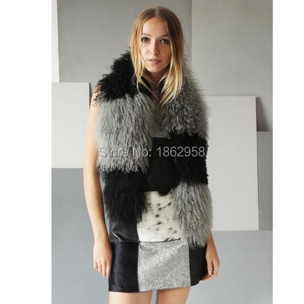 

scarves sj758 150cm*16cm beautiful custom various colors cape scarf ladies mongolia sheep winter neckwear, Blue;gray