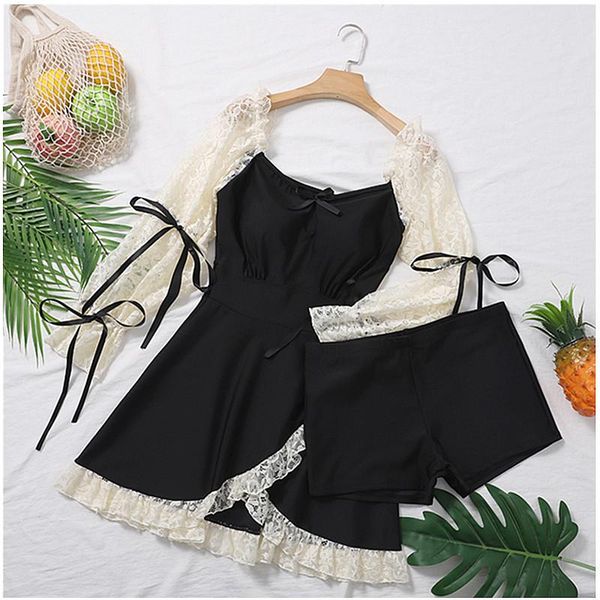 

staerk thin and woman covered belly fat mm conservative swimwear ins wind block meat 200 jins spring bathing suit