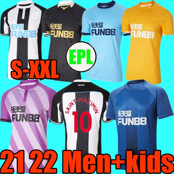 

21 22 newcastl e ritchie soccer jersey home away third joelinto shearer lascelles 2021 2022 yedlin shelvey united goalkeeper football shirt, Black;yellow