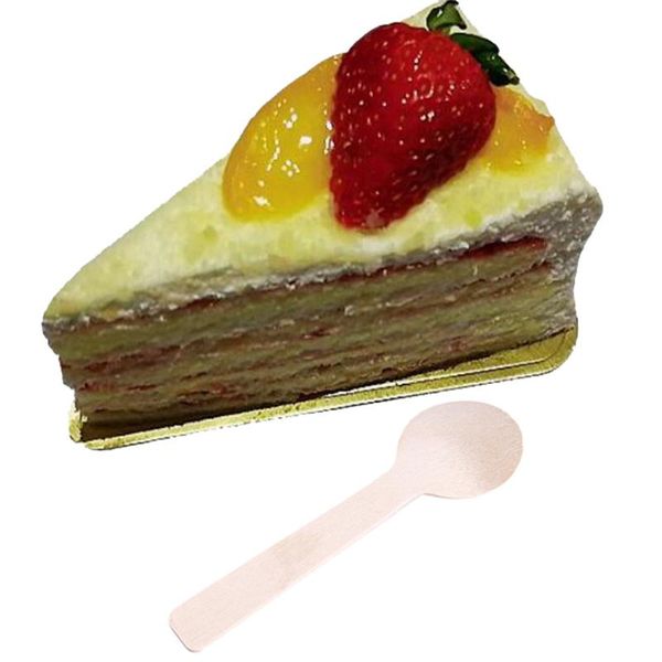 

spoons 100pcs disposable wooden spoon mini ice cream wood western dessert scoop wedding party tableware kitchen safe