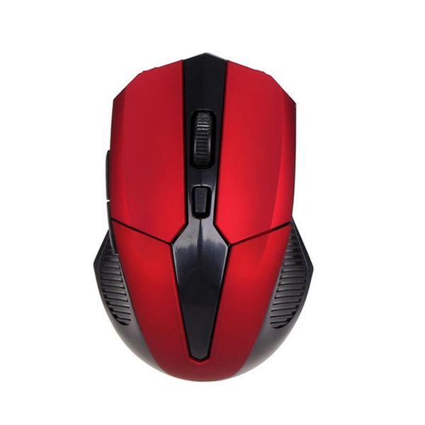 

mice 2.4g wireless 4 buttons gaming mouse scroll wheel computer lapaccessories red