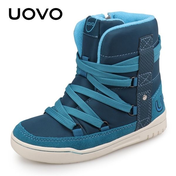 

uovo brand kids winter shoes fashion children casual sport shoes for boys and girls high-kids sneakers size 28#-39# 210308, Black