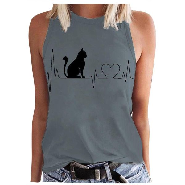 

women's t-shirt womens t shirt gradient sleeveless o-neck ladies camisetas summer casual loose basic elegant tee koszulki damskie, White