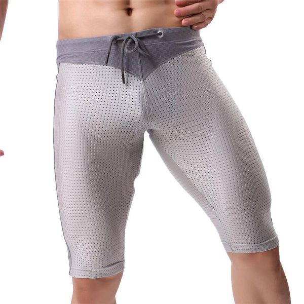 

men's shorts summer mesh cool compression breathable casual tight bodybuilding sport jogging fitness running sweat, White;black