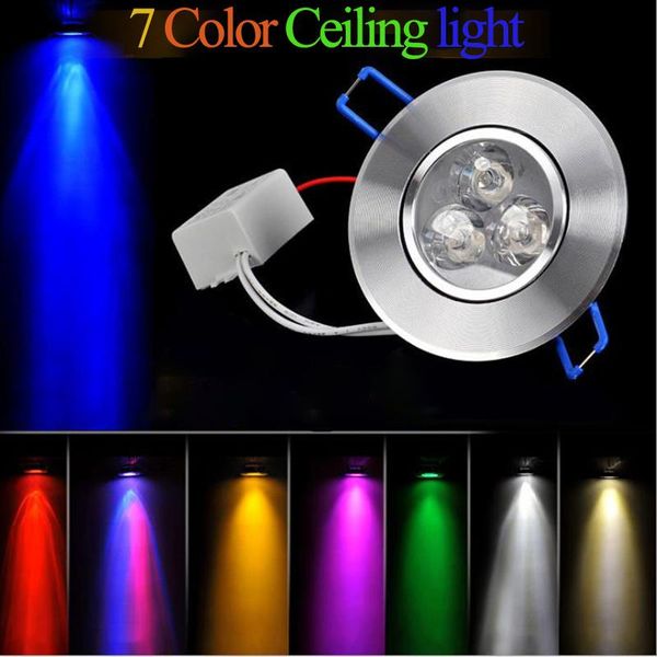 

3w led ceiling lights 8 colors indoor wall lamp downlights wall light for bar home foyer living room showroom cabinet decoration
