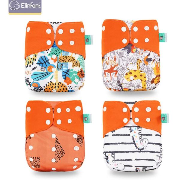 

cloth diapers 4pcs baby eco-friendly diaper washable cover adjustable nappy reusable pocket