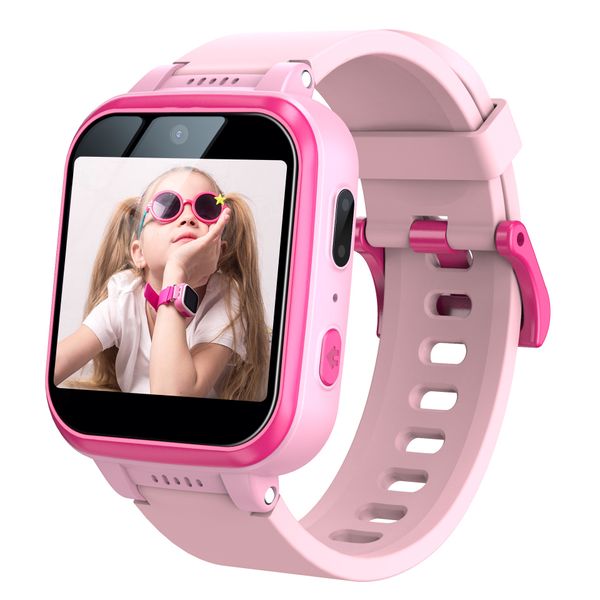 Y90 Kids Smart Watch Rosa 1,54 polliciﾠIPSﾠHDﾠTouchﾠScreenﾠDoppia fotocamera Supporta 5000 foto o 50 minuti di video 36 quadranti Amico dei bambini Pedometro Orologio da polso sportivo