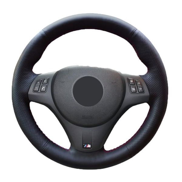 

steering wheel covers black artificial leather car cover for m sport m3 e90 e91(touring) e92 e93 e87 e81 e82(coupe) e88 x1 e84