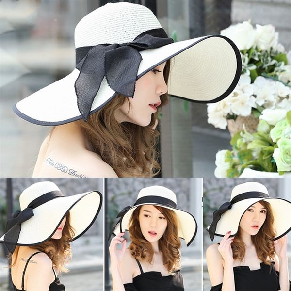 

fashion foldable lady beach straw hats sun hat ladies wide brim straw hats outdoor foldable beach panama hats church hat zc009
