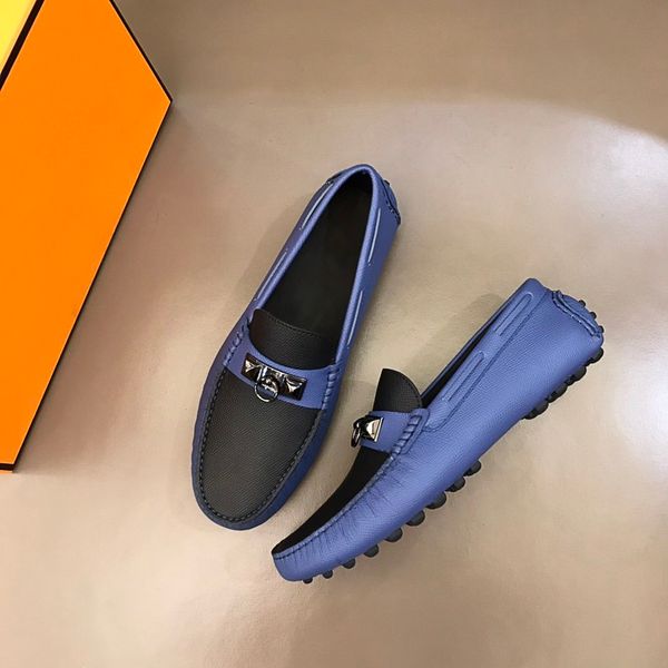 

men true leather business shoes luxury designer grind arenaceous leisure and business dual purpose size 38-44 men shoess, Black