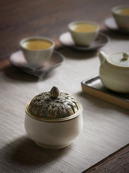 

fragrance lamps zen ceramic incense burner tea ceremony decoration stove sandalwood buddha worship coil tower