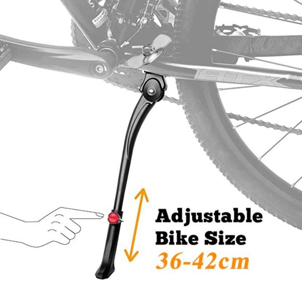 

car & truck racks adjustable mtb road bicycle kickstand parking rack mountain bike support side kick stand foot brace 36-42cm cycling parts