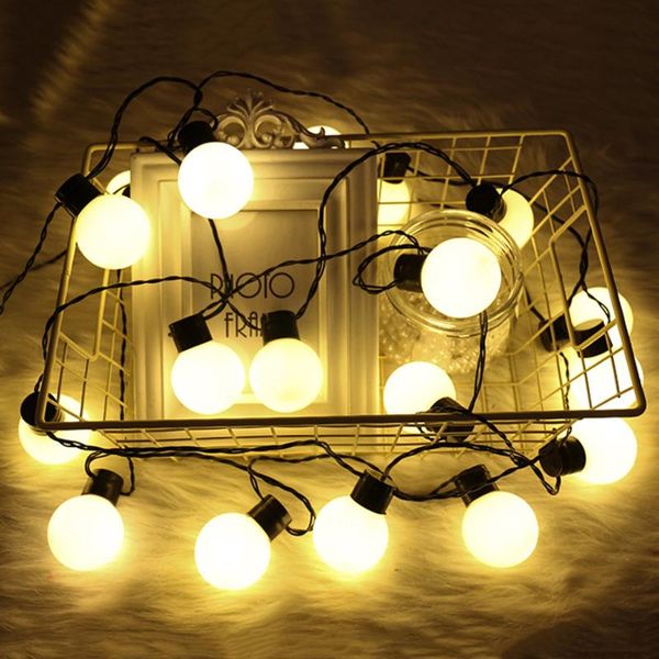 

thrisdar 10/20led g50 globe party christmas fairy string light garland wedding xmas tree street patio festoon ball fairy light