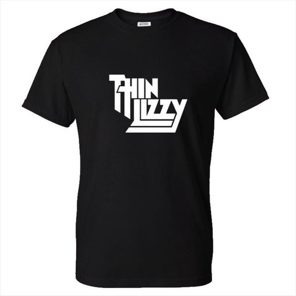 

rock band thin lizzy men t shirts solid color printed o neck streetwear women sports casual cotton hip hop tees, White;black