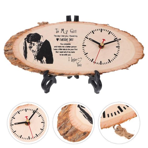 

wall clocks 1pc delicate ornament deskclock decor artware (wood)