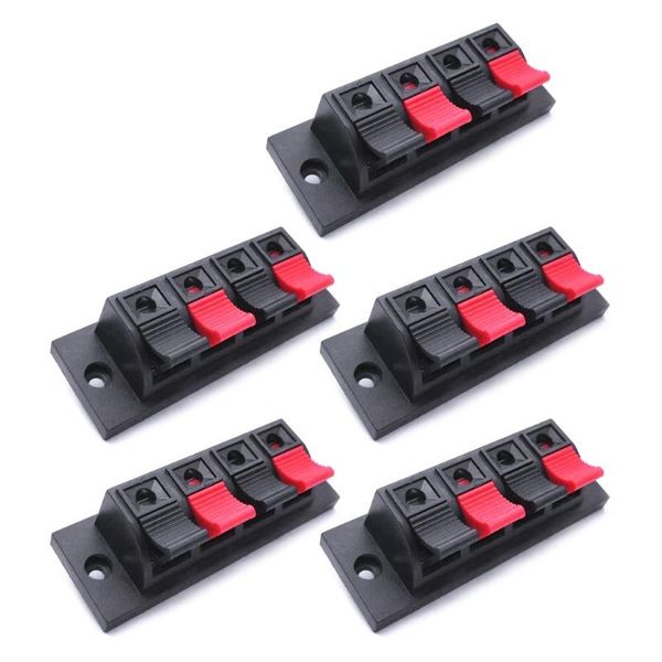 

computer speakers 4 way spring jointing clamp test clip positions connector terminal push in jack load