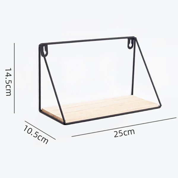 

shower storage shelf wall mount rack organizer iron+wood towels hanging