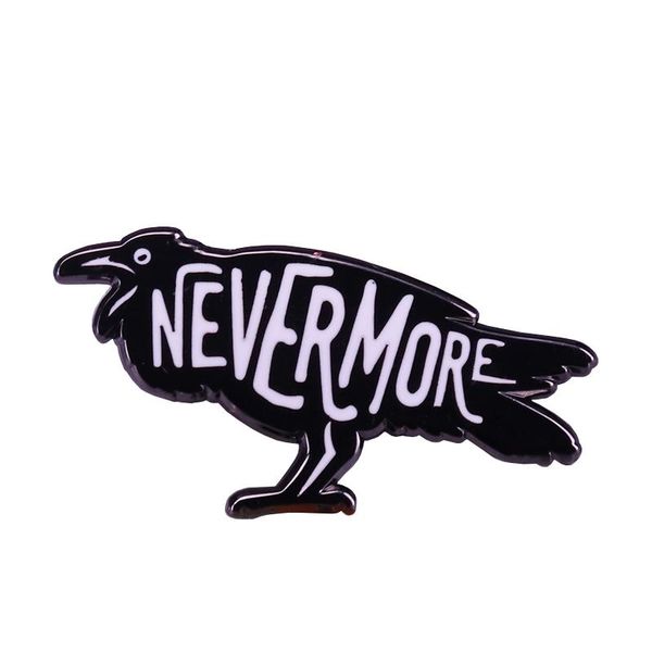 

pins, brooches edgar allan poe literature bookworm brooch pins enamel metal badges lapel pin jackets fashion jewelry accessories, Gray