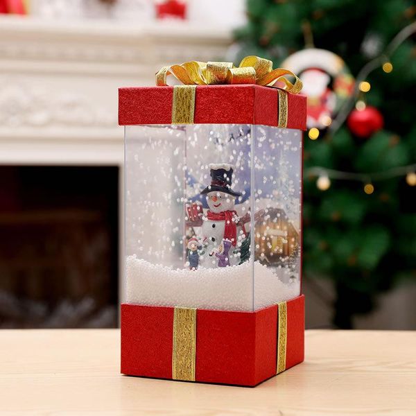 

christmas decorations santa claus home holiday party supplies instant fake snow music gifts lights