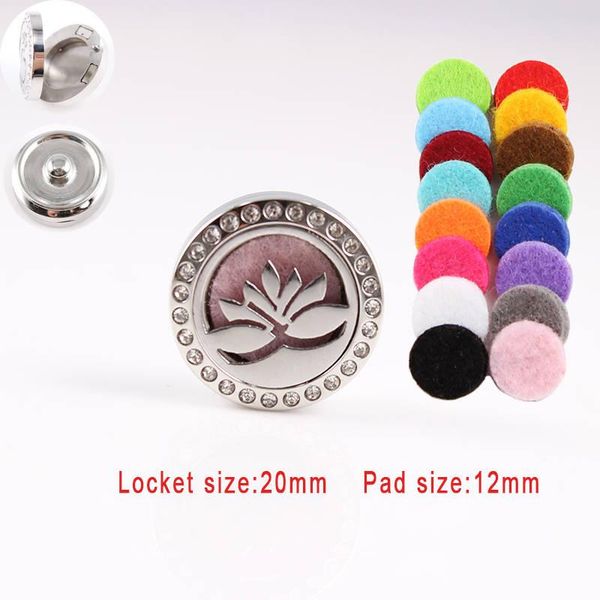 

charm bracelets crystals lotas 18mm stainless steel essential oil diffuser locket snap button fit diy jewelry wholesale, Golden;silver