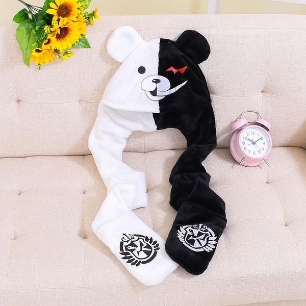 

other event & party supplies anime cap dangan ronpa danganronpa scarf hat junko enoshima mono kuma white black bear cosplay girl gift