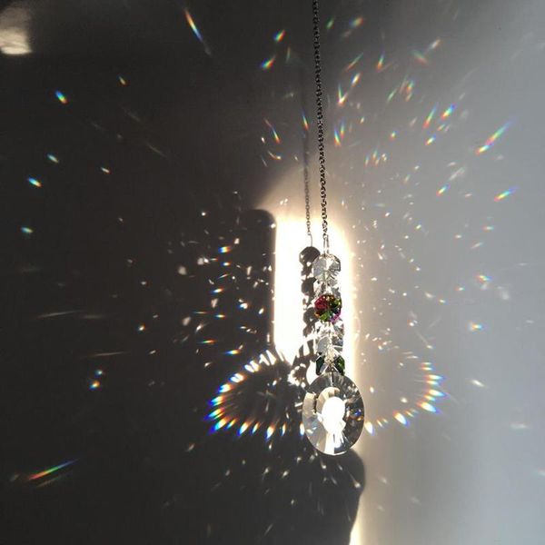 

prism suncatcher, hanging window crystals,rainbow light catcher,crystal 50mm suncatcher,summer gift,octagon beads