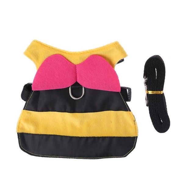 

cat collars & leads cute bee shape vest harness small pet hamster leash strap c5ad
