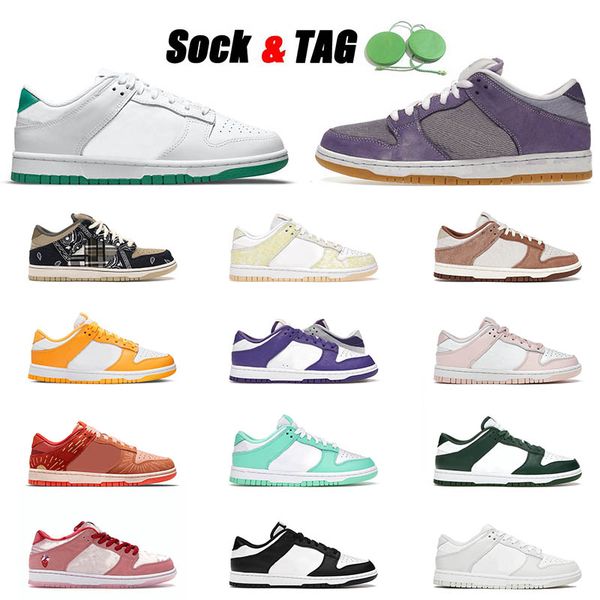 

dunk low running shoes mens womens sneakers white green unbleached pack chunky dunky kentucky outdoor sports trainers size 36-45