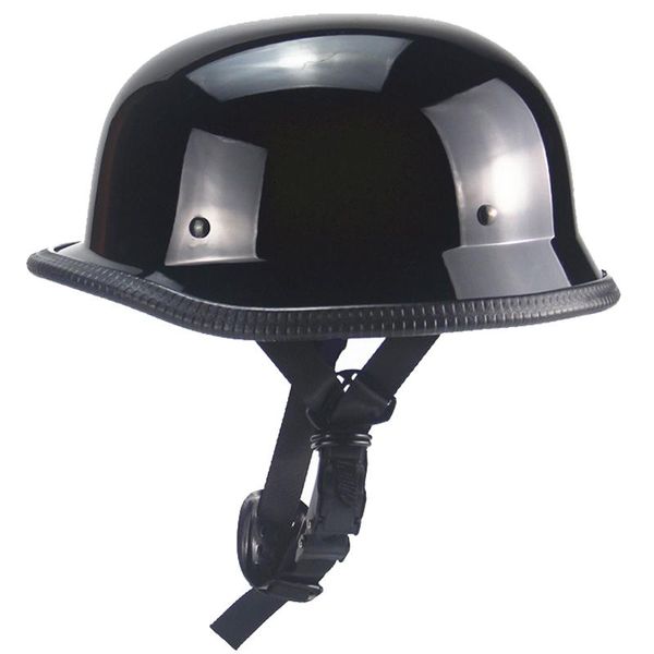 

motorcycle helmets helmet vintage retro german style 1/2 open face half cruiser touring chopper biker casco moto dot