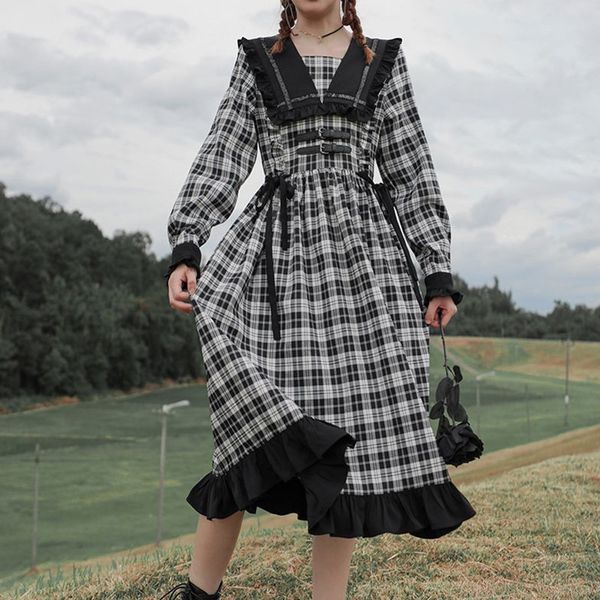 

dressed dark style in lolita gothic skirt little british lady mujer fashion faerie feminine d5cc, Black;gray