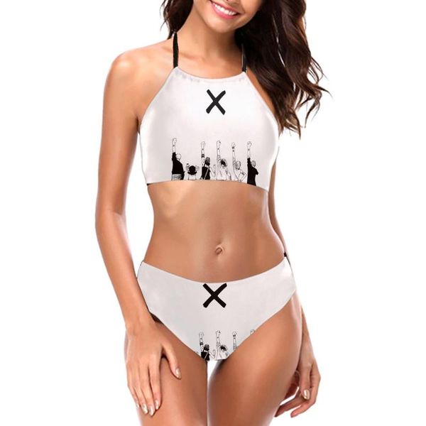 

women's swimwear bikinis straw hat pirates 2021 women swimsuit low waist separate kawaii bathing suit, White;black