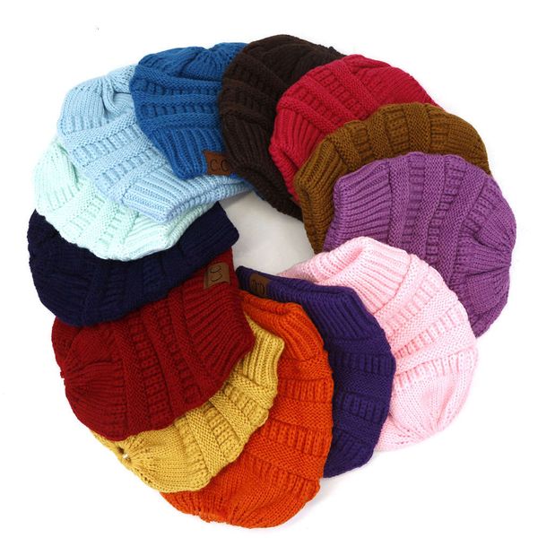 

hat autumn and men's women's monochrome thread warm knit fashion pullover wool, Blue;gray