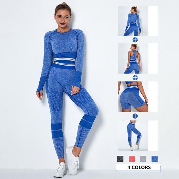 

yoga outfit xs-l 2/4pcs seamless women set workout sportswear fitness crop high waist leggings sports bra running shorts gym