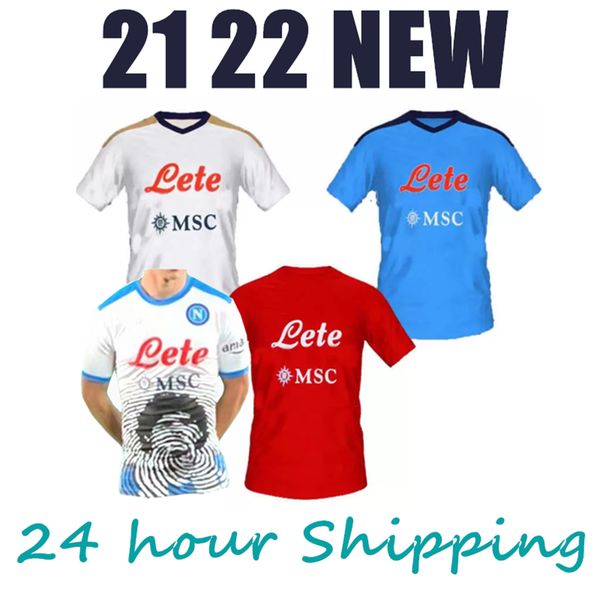 

21 22 napoli soccer jerseys naples football shirt 2021 2022 osimhen koulibaly lozano camiseta de futbol insigne maradona maillot foot, Black