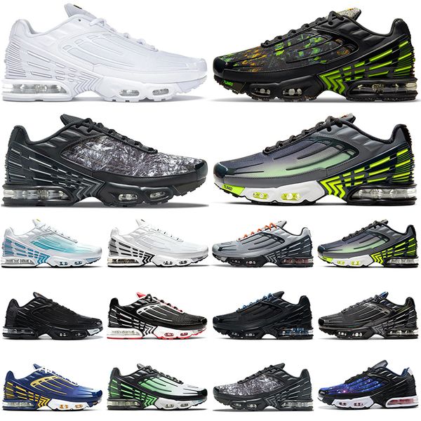 

wholesale tn plus 3 running shoes for men women volt glow purple nebula supernova grey yellow parachute neon deep royal mens womens trainers, White;red