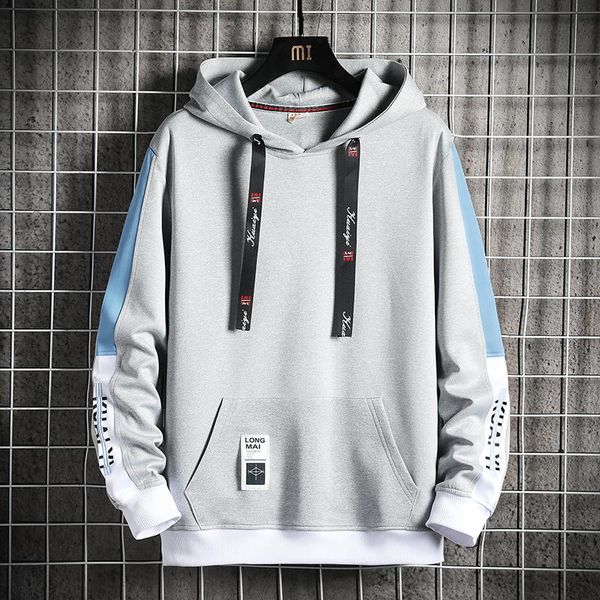 

men's hoodies & sweatshirts long sleeve men 2021 fashion 5 colors hoodie casual o-neck sweatshirt for young clothing, Black