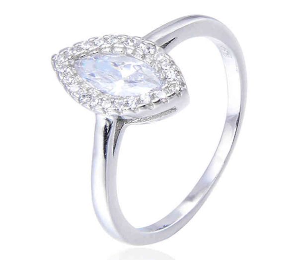 

luxury 925 sier cz big stone lady ring wholale