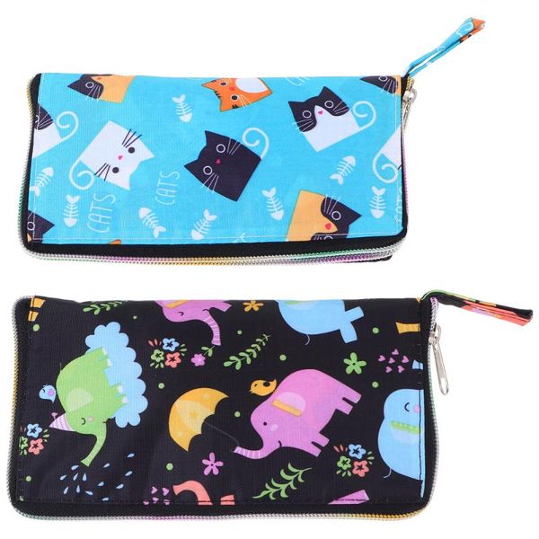

storage bags 2pcs folding handheld lovely shopping (assorted color)