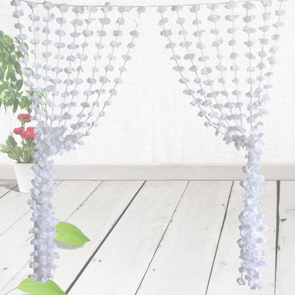 

curtain & drapes 1pc white cloth flower backdrop wall pendant layout for wedding party decor