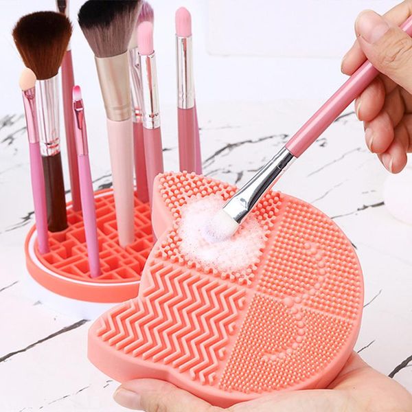 

eyebrow tools & stencils makeup stand holder brush display rack storage case silicone nail pen organizer