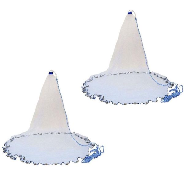 

fishing net bait easy throw hand cast strong nylon mesh sinker