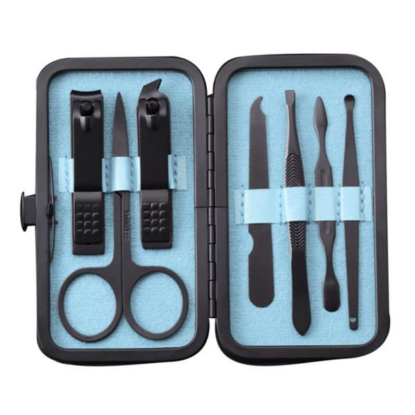 

nail art kits 7 pcs tools manicure set professional stainless steel pedicure toe clippers scissors suit