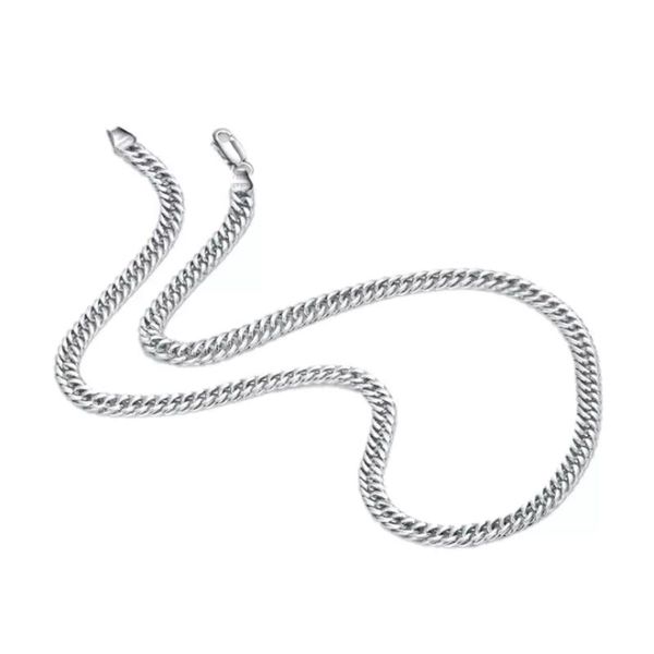 

chains genuine 925 sterling silver men's necklace fashion punk link chain 20-24 in man fine jewelry gift